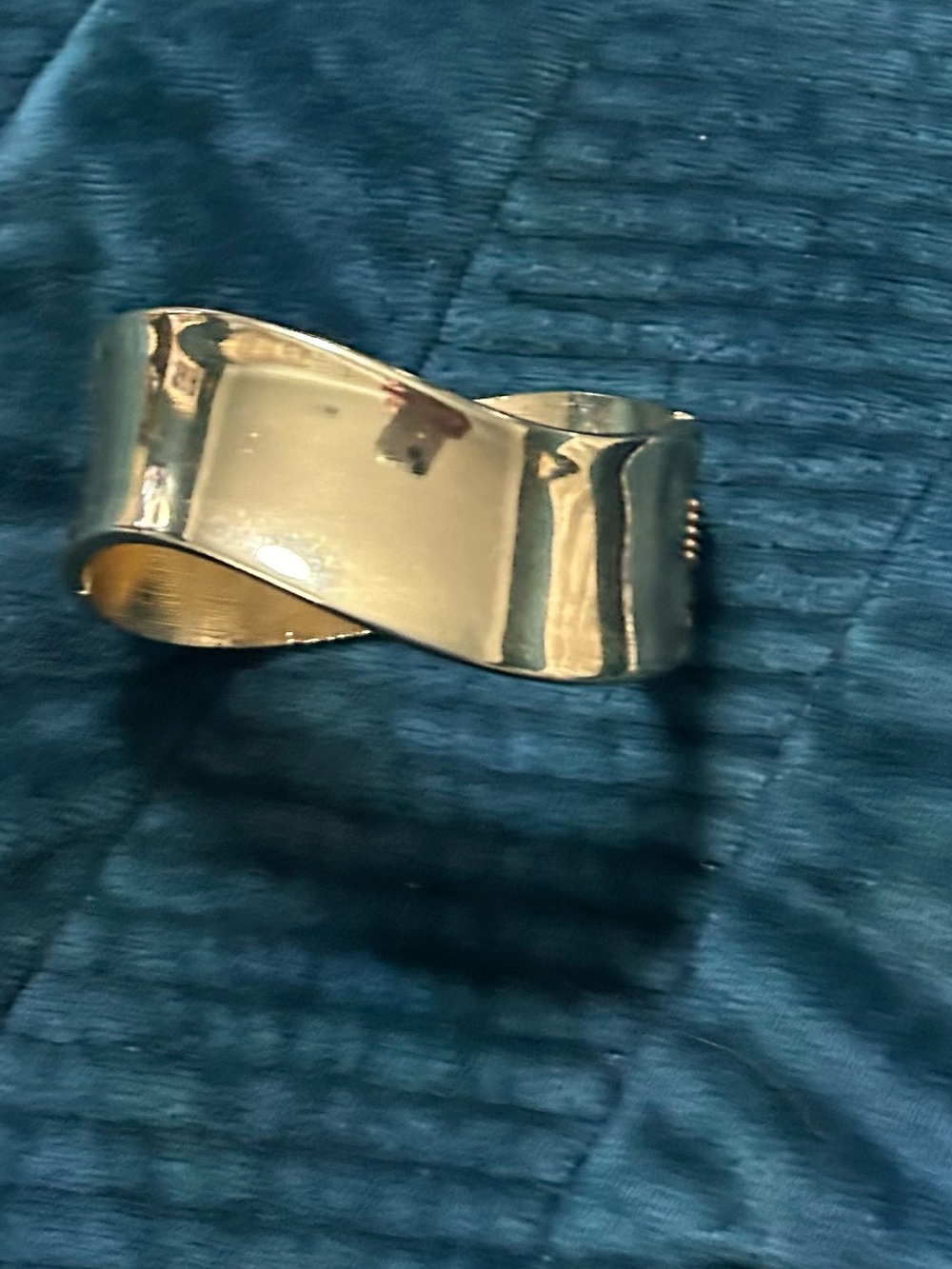 Gold Wavy Cuff Bracelet